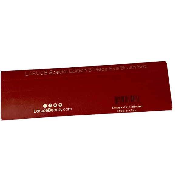 NWT  LARUCE BEAUTY  Special Edition 3 Piece Eye Brush Set - Picture 2 of 3